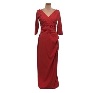 Chiara Boni Formal Maxi Dress Size 14 Red